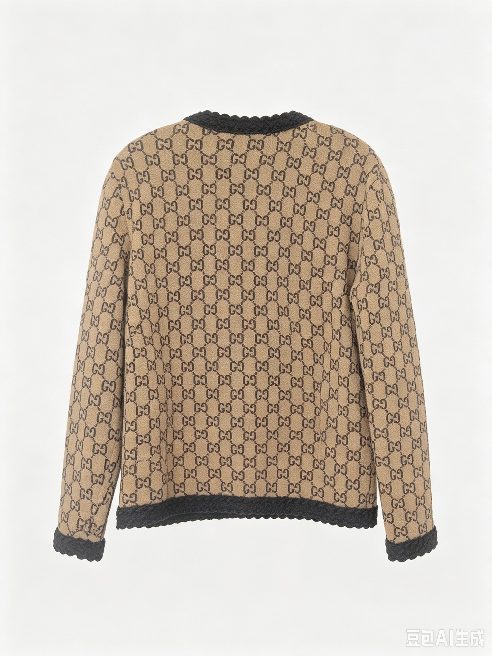 Gucci Brown Monogram GG-Pattern Jacket - Picture 2 of 9